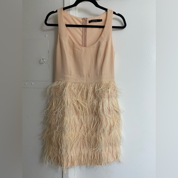 Ark & Co Dresses & Skirts - NWOT Pink Ark & Co Feather Dress SMALL $100 OBO